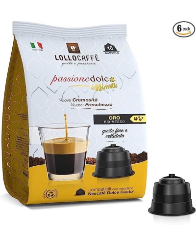 96 CAPSULE COMPATIBILI DOLCE GUSTO LOLLO - MISCELA ORO