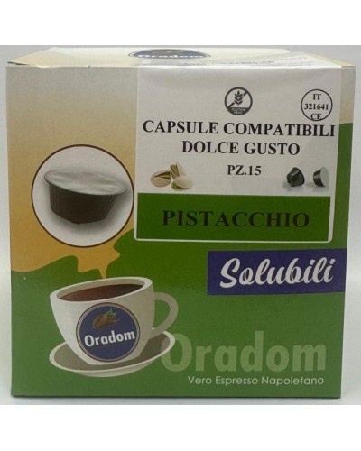 Pistacchio - 15 Capsule  Compatibile Dolce Gusto ORADOM