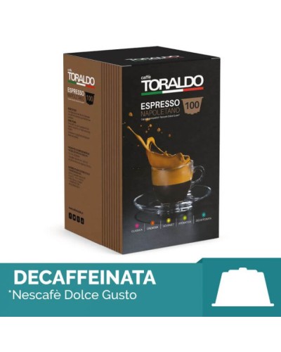 100 Capsule Compatibili Nescafè Dolce Gusto* Toraldo - Miscela Dek